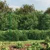 vidaXL Clôture en treillis métallique et piquet d'ancrage vert 1,6x25m