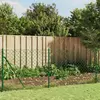 vidaXL Clôture à mailles losangées avec bride vert 1x25 m
