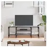 vidaXL Meuble TV sonoma gris 121x35x45 cm bois d'ingénierie et fer