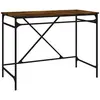 vidaXL Bureau chêne fumé 100x50x75 cm bois d'ingénierie et fer