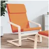 vidaXL Chaise de relaxation Jaune foncé Tissu