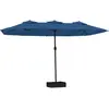 vidaXL Parasol à double tête bleu azuré 449x245 cm