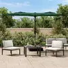 vidaXL Parasol à double tête avec LED vert 316x240 cm