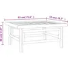 vidaXL Salon de jardin 6 pcs avec coussins vert bambou