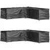 vidaXL Housses de salon de jardin en forme de L 2 pcs 16 oeillets