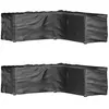vidaXL Housses de salon de jardin en forme de L 2 pcs 16 oeillets