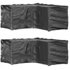 vidaXL Housses de salon de jardin en forme de L 2 pcs 12 oeillets