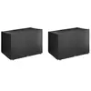 vidaXL Housses de balancelle 2 pcs 12 oeillets 215x150x130/150 cm PE