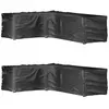 vidaXL Housses de salon de jardin en forme de L 2 pcs 16 oeillets