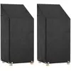 vidaXL Housses de chaise de jardin 2 pcs 8 oeillets 65x65x110/150 cm PE