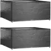 vidaXL Housses de salon de jardin 2 pcs 16 oeillets 250x250x90 cm carré