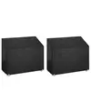 vidaXL Housses de banc de jardin 2 pcs 8 oeillets 160x70x70/88 cm PE