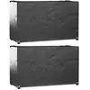 vidaXL Housses salon de jardin 2pcs 8oeillets 125x55x75cm rectangulaire
