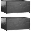 vidaXL Housses salon de jardin2pcs 8oeillets 160x120x75cm rectangulaire