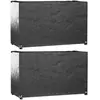 vidaXL Housses salon de jardin 2pcs 8oeillets 170x94x70cm rectangulaire