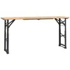 vidaXL Table à bière pliable 170x50x75/105 cm bois massif de sapin