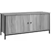 vidaXL Meuble TV avec portes sonoma gris 102x35x45cm bois d'ingénierie