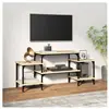 vidaXL Meuble TV chêne sonoma 117x35x52 cm bois d'ingénierie