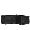 vidaXL Housse de salon de jardin en forme de L 16 oeillets 215x215x70cm
