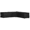 vidaXL Housse de salon de jardin en forme de L 20 oeillets 300x300x70cm