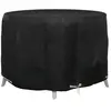 vidaXL Housse pour meubles de jardin 6 oeillets Ø125x75 cm rond