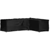 vidaXL Housse de salon de jardin en forme de L 18 oeillets 285x220x80cm