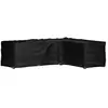 vidaXL Housse de salon de jardin en forme de L 16 oeillets 260x210x80cm