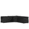 vidaXL Housse de salon de jardin en forme de L 20 oeillets 300x300x90cm