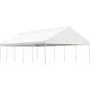 vidaXL Belvédère avec toit blanc 11,15x5,88x3,75 m polyéthylène