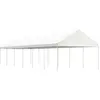 vidaXL Belvédère avec toit blanc 13,38x4,08x3,22 m polyéthylène