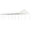 vidaXL Belvédère avec toit blanc 15,61x4,08x3,22 m polyéthylène