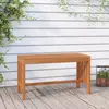 vidaXL Banc de jardin 80 cm bois massif d'eucalyptus
