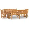 vidaXL Ensemble à manger de jardin 5pcs Bois de teck massif