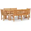 vidaXL Ensemble à manger de jardin 5pcs Bois de teck massif