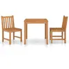 vidaXL Ensemble à manger de jardin 3 pcs Bois de teck massif