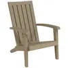 vidaXL Chaise de jardin Adirondack marron clair polypropylène
