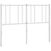 vidaXL Tête de lit métal blanc 120 cm