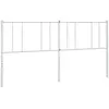 vidaXL Tête de lit métal blanc 193 cm