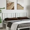 vidaXL Tête de lit métal blanc 200 cm