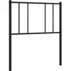 vidaXL Tête de lit métal noir 90 cm