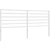 vidaXL Tête de lit métal blanc 193 cm