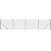 vidaXL Clôture en treillis métallique et ancrage anthracite 1,4x10 m