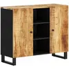 vidaXL Buffet avec 2 portes 90x33x75 cm bois massif de manguier