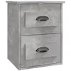 vidaXL Tables de chevet murales 2 pcs gris béton 41,5x36x53 cm