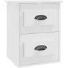 vidaXL Table de chevet murale blanc 41,5x36x53 cm