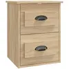 vidaXL Table de chevet murale chêne sonoma 41,5x36x53 cm