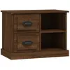 vidaXL Table de chevet chêne marron 60x35,5x45 cm