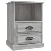 vidaXL Table de chevet sonoma gris 43x36x60 cm