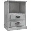 vidaXL Table de chevet gris béton 43x36x60 cm