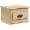 vidaXL Table de chevet murale chêne sonoma 41,5x36x28 cm
